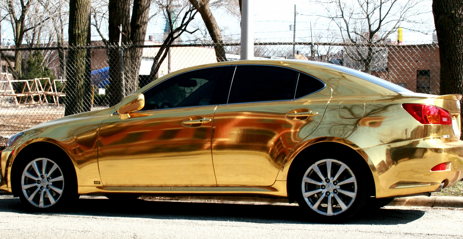 Виниловая автопленка  Gloss Metallic Gold - Золотой глянцевый металлик CB1580001